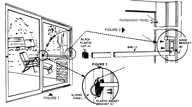 Installation of Charley Bar Sliding Glass Door Safety Lock Assembly