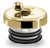 PVD Polished Brass Finish Flip It Tub and Shower Stopper